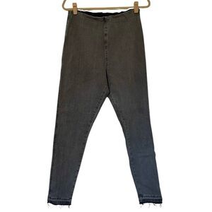 Commando Women’s Gray Rinse Ray Hem Jeans Stretch Size XL